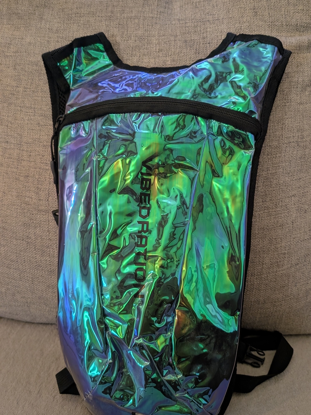 VIBEDRATION Iridescent Green Crossbody Sling Bag